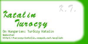 katalin turoczy business card