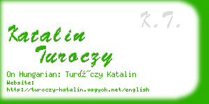 katalin turoczy business card